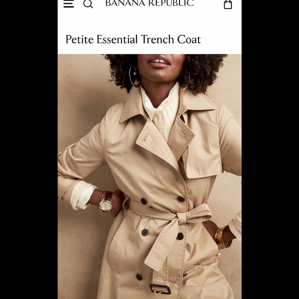 Banana Republic Trench Coat - Petite XS